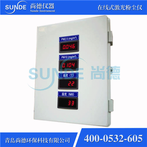 SN-F802 智能型在線(xiàn)式粉塵濃度檢測(cè)儀（PM2.5+PM10，帶外顯）